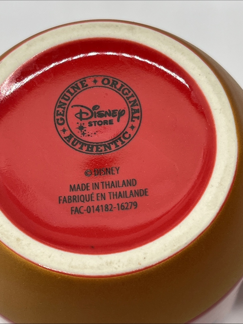 Disney Red and Gold Minnie Bow Ceramic Mug - Picture 4 of 5